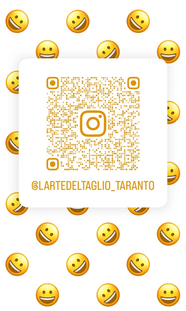 QR code Instagram @lartedeltaglio_taranto